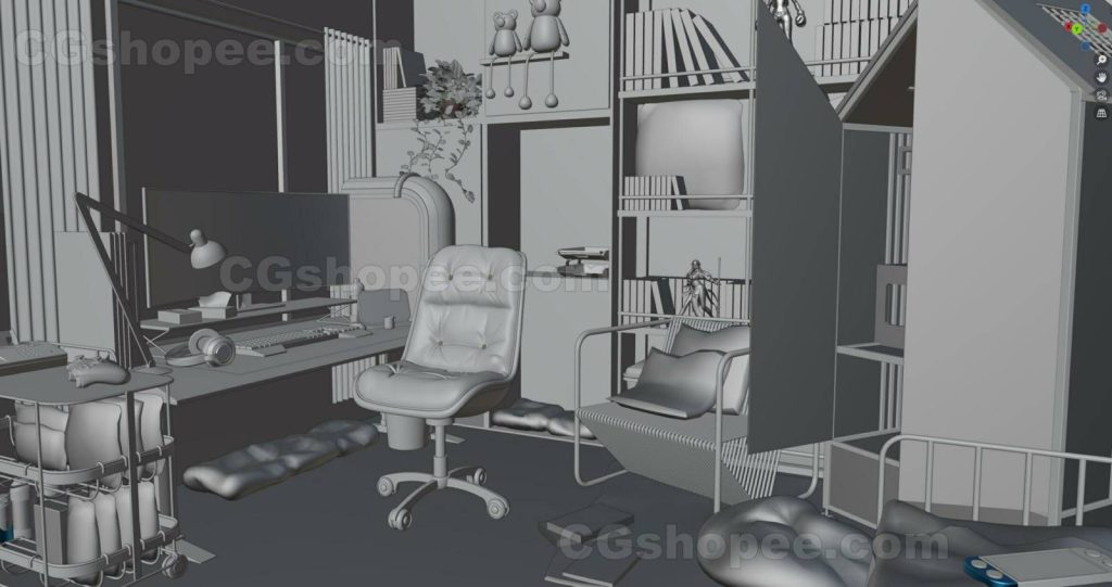 图片[2]|Anime room scene – Blender - cgshopee|cgshopee