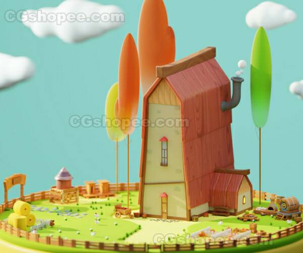 图片[13]|Cartoon Room1-14 – Blender - cgshopee|cgshopee