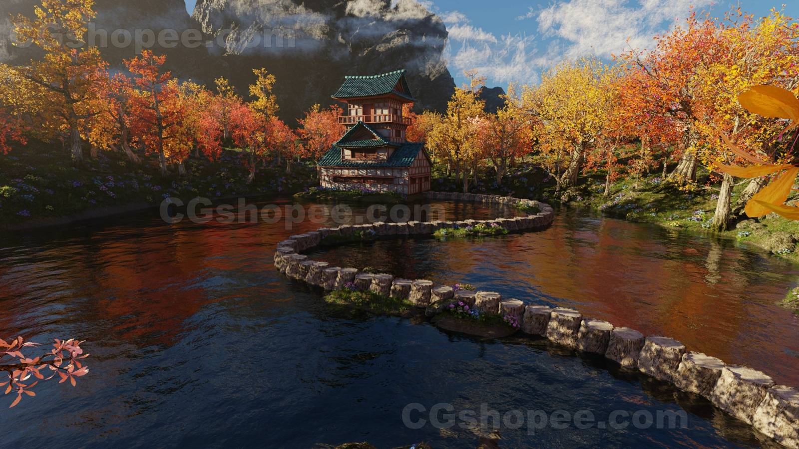 图片[9]|Japanese Scene – Blender - cgshopee|cgshopee