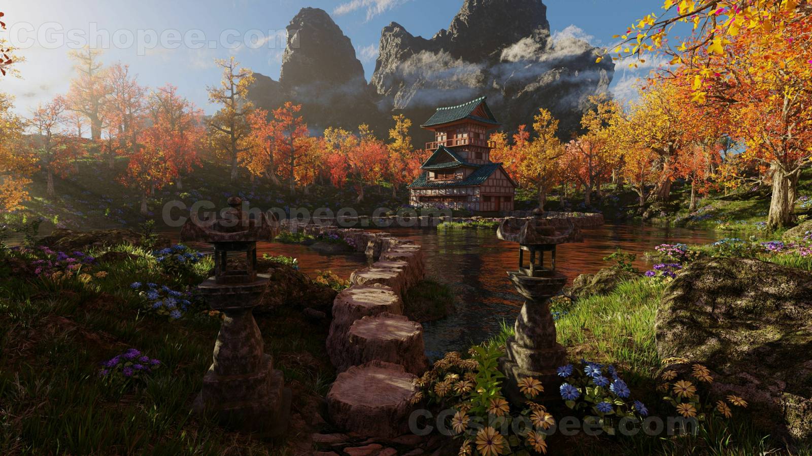 图片[14]|Japanese Scene – Blender - cgshopee|cgshopee