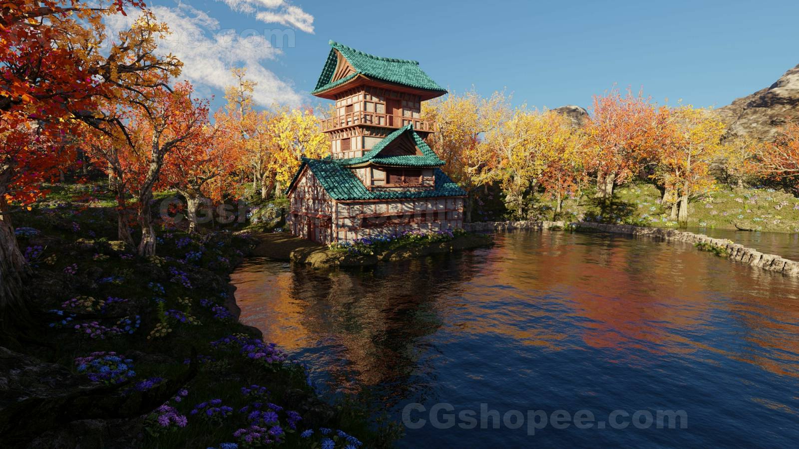 图片[7]|Japanese Scene – Blender - cgshopee|cgshopee