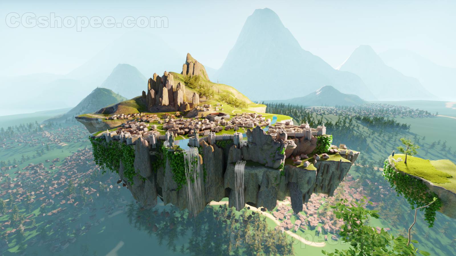 图片[3]|Anime Castles&Islands – Blender - cgshopee|cgshopee