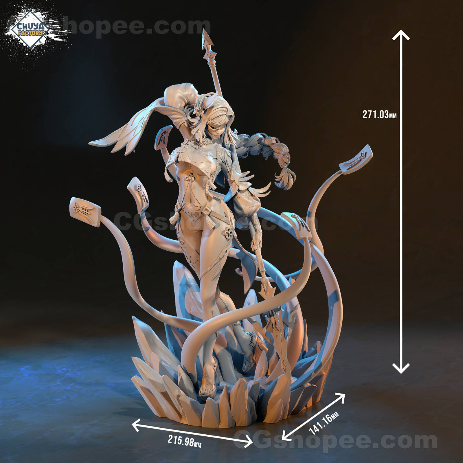 图片[3]|Chuya Factory - Shenhe – 3D PRINTABLE Figure STL - cgshopee|cgshopee