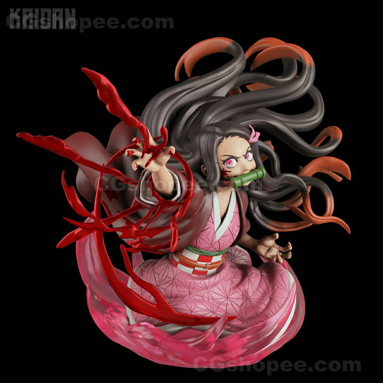 图片[1]|Nezuko (BUST) – 3D PRINTABLE Figure STL - cgshopee|cgshopee