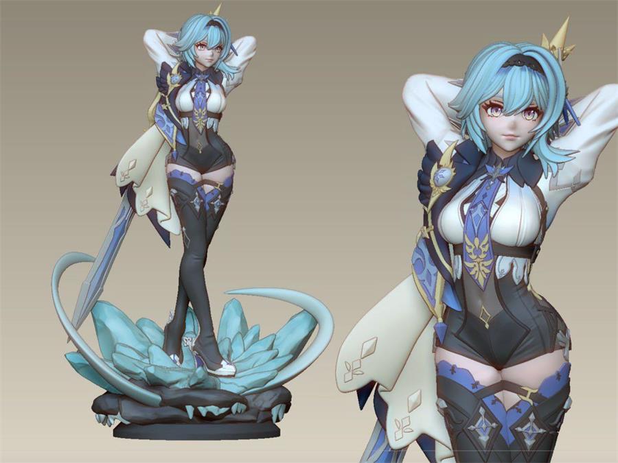 Eula_Genshin – 3D PRINTABLE Figure STL - cgshopee|cgshopee