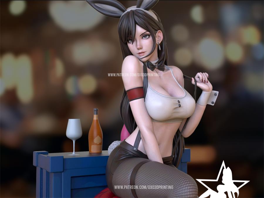 Tifa_Bunny – 3D PRINTABLE Figure STL - cgshopee|cgshopee