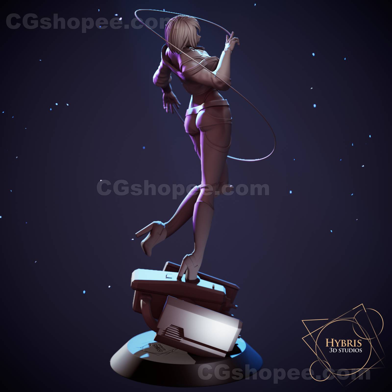 图片[2]|Lucy Cyberpunk - ActionPose – 3D PRINTABLE Figure STL - cgshopee|cgshopee