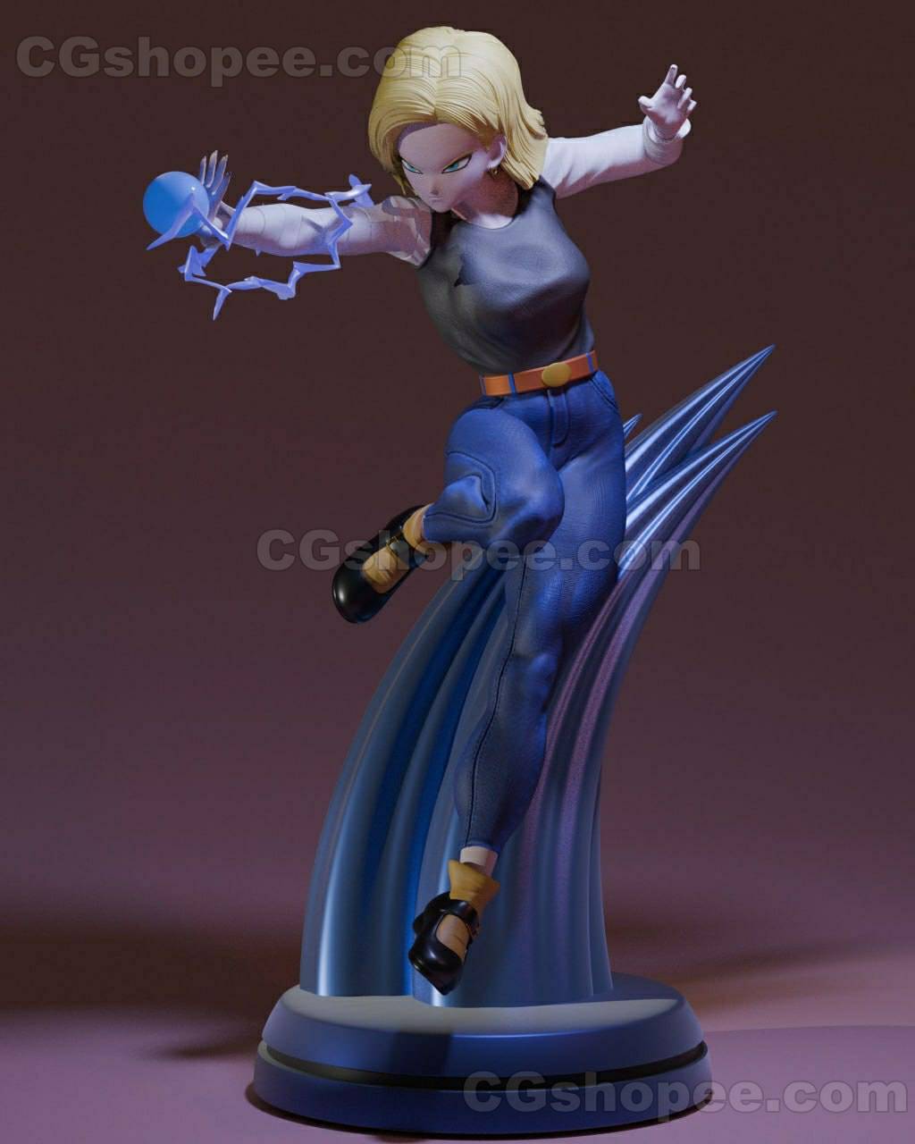 图片[1]|Android 18 – 3D PRINTABLE Figure STL - cgshopee|cgshopee