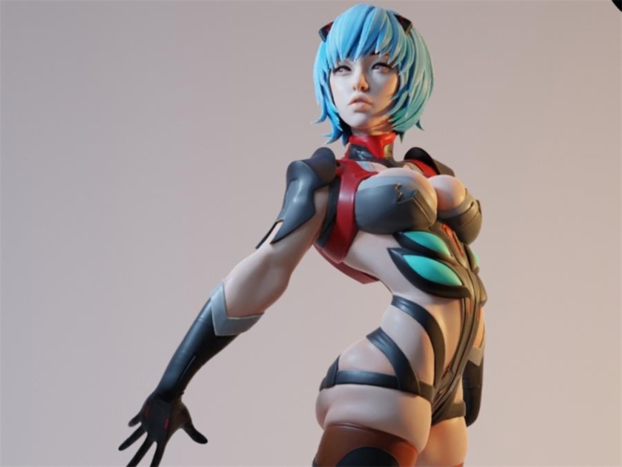 EVA Ayanami Rei  – 3D PRINTABLE Figure STL - cgshopee|cgshopee