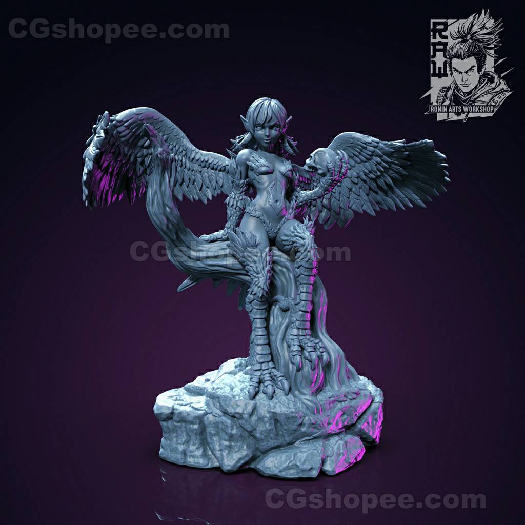 图片[1]|Monster_HarpieVivi – 3D PRINTABLE Figure STL - cgshopee|cgshopee