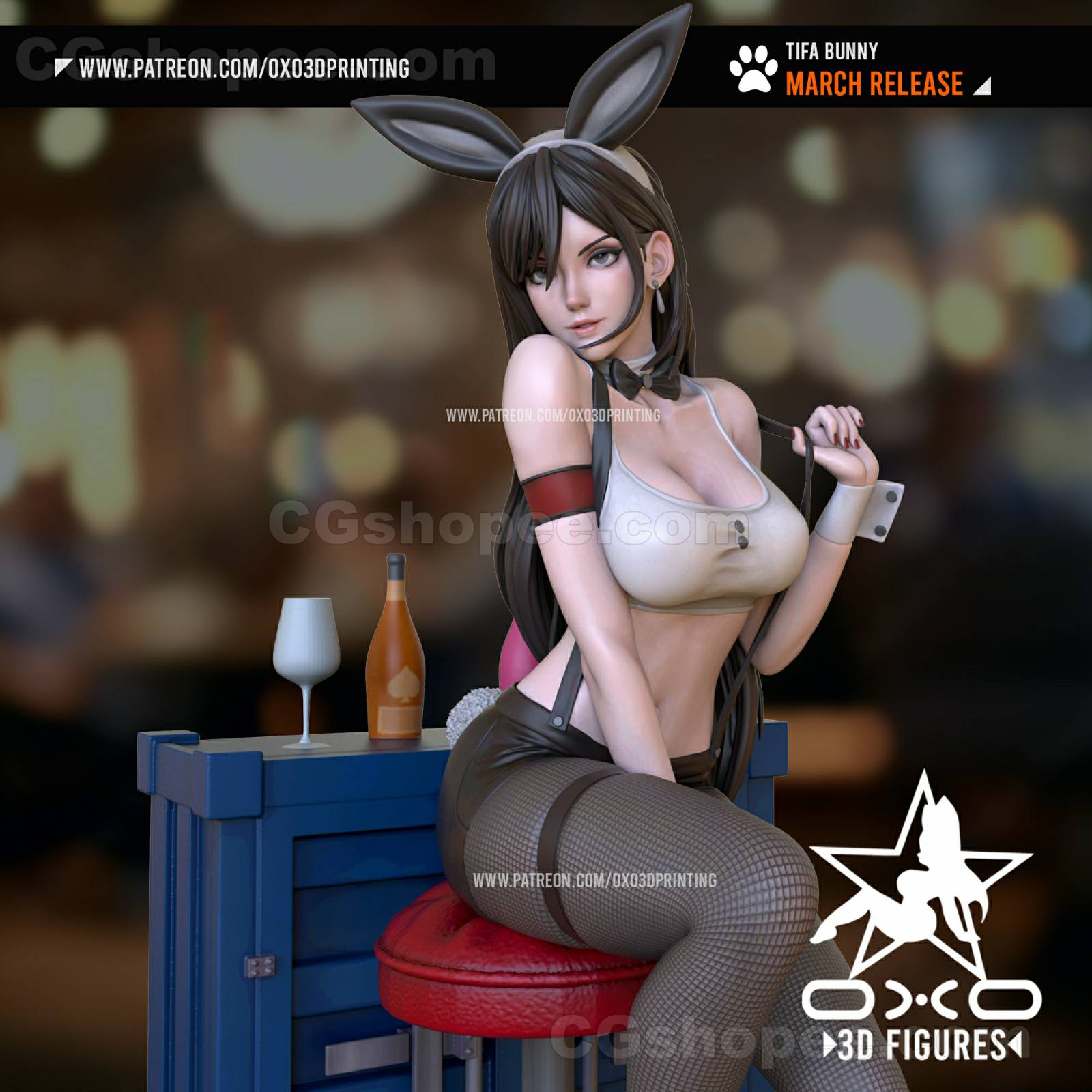 图片[1]|Tifa_Bunny – 3D PRINTABLE Figure STL - cgshopee|cgshopee