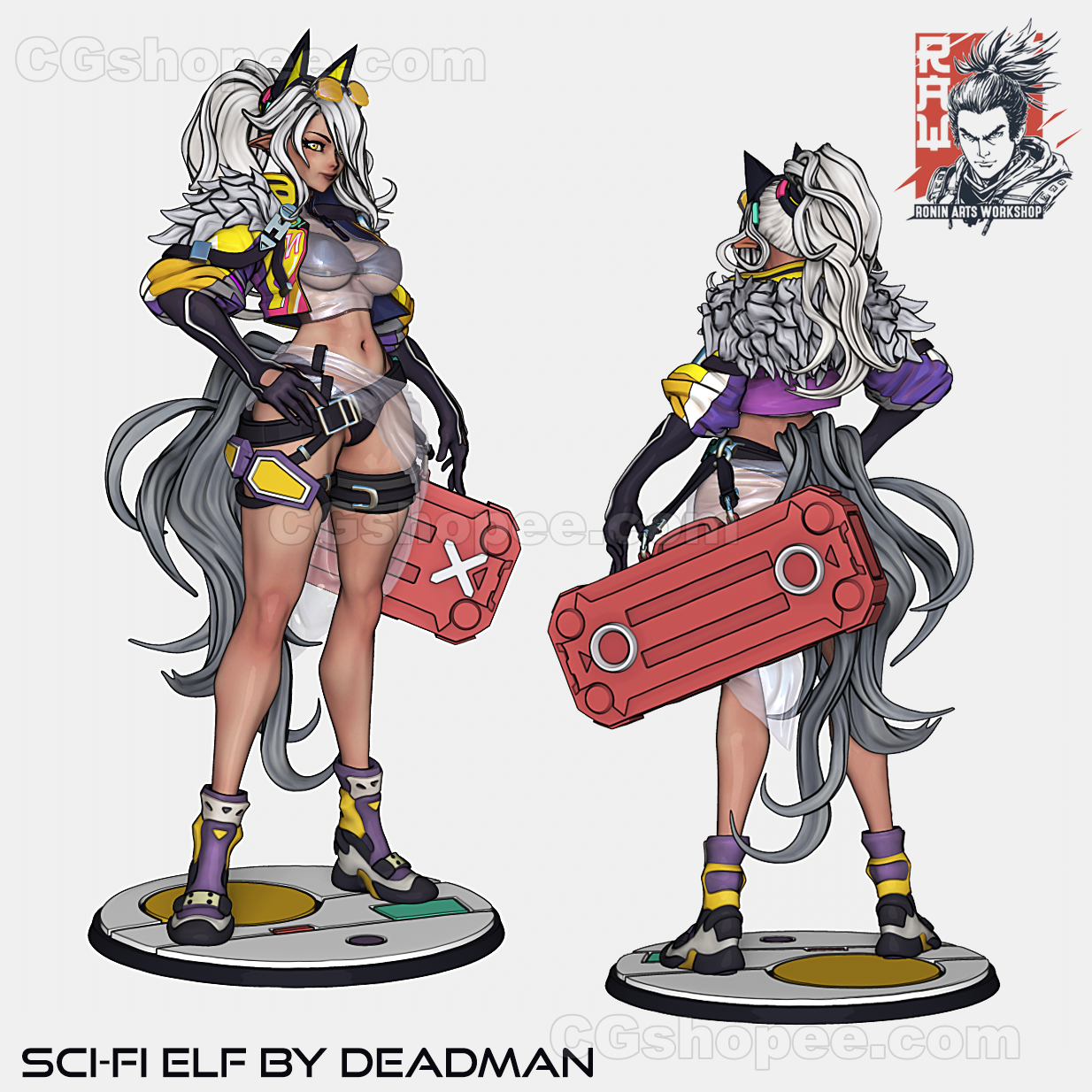 图片[1]|Deadmans SciFi ElfGirl – 3D PRINTABLE Figure STL - cgshopee|cgshopee