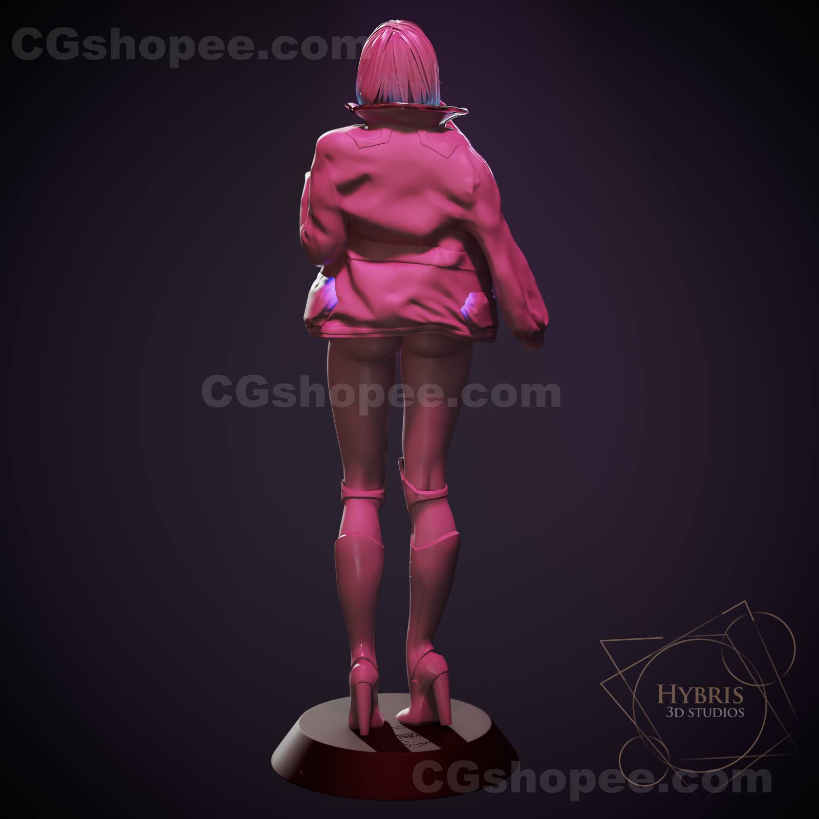 图片[2]|Lucy Pinup Cyberpunk - Hybris studios – 3D PRINTABLE Figure STL - cgshopee|cgshopee