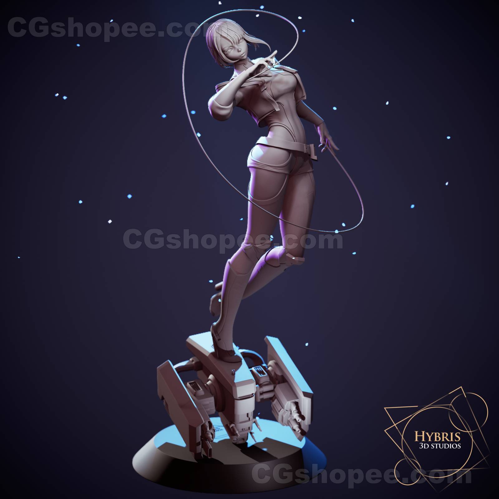 图片[1]|Lucy Cyberpunk - ActionPose – 3D PRINTABLE Figure STL - cgshopee|cgshopee