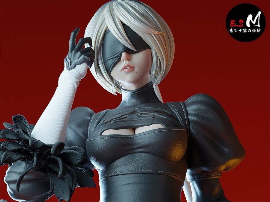 esmonster - Automata 2B – 3D PRINTABLE Figure STL - cgshopee|cgshopee