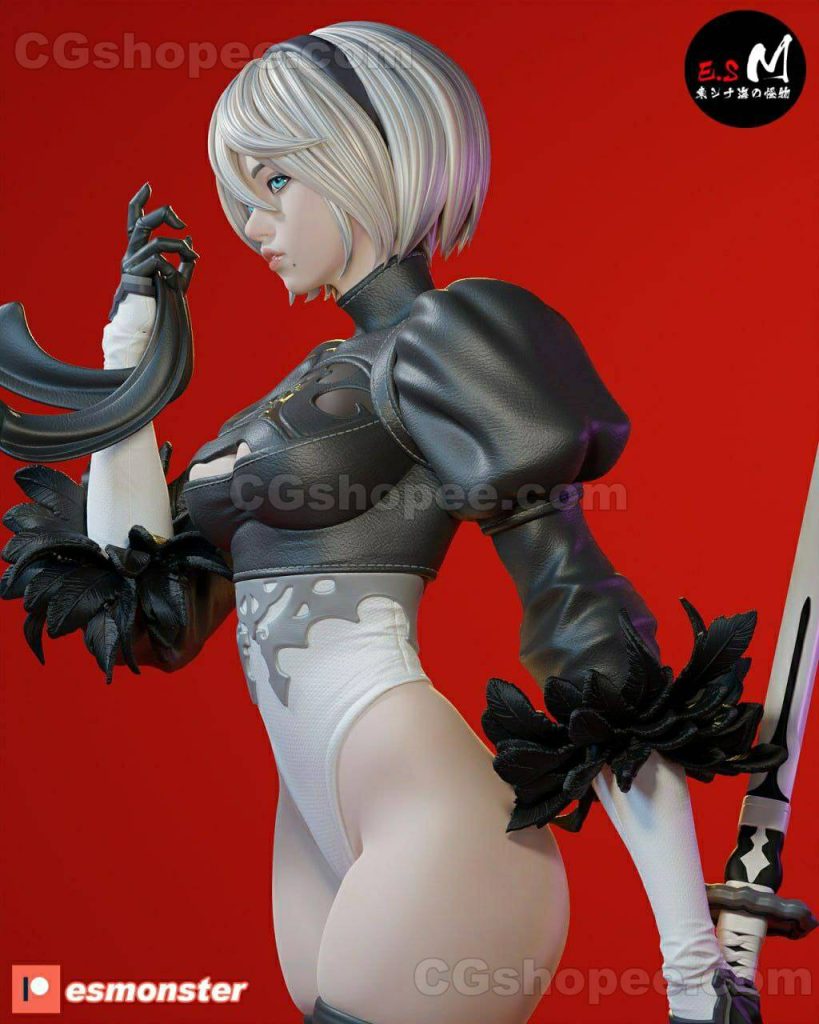 图片[3]|esmonster - Automata 2B – 3D PRINTABLE Figure STL - cgshopee|cgshopee