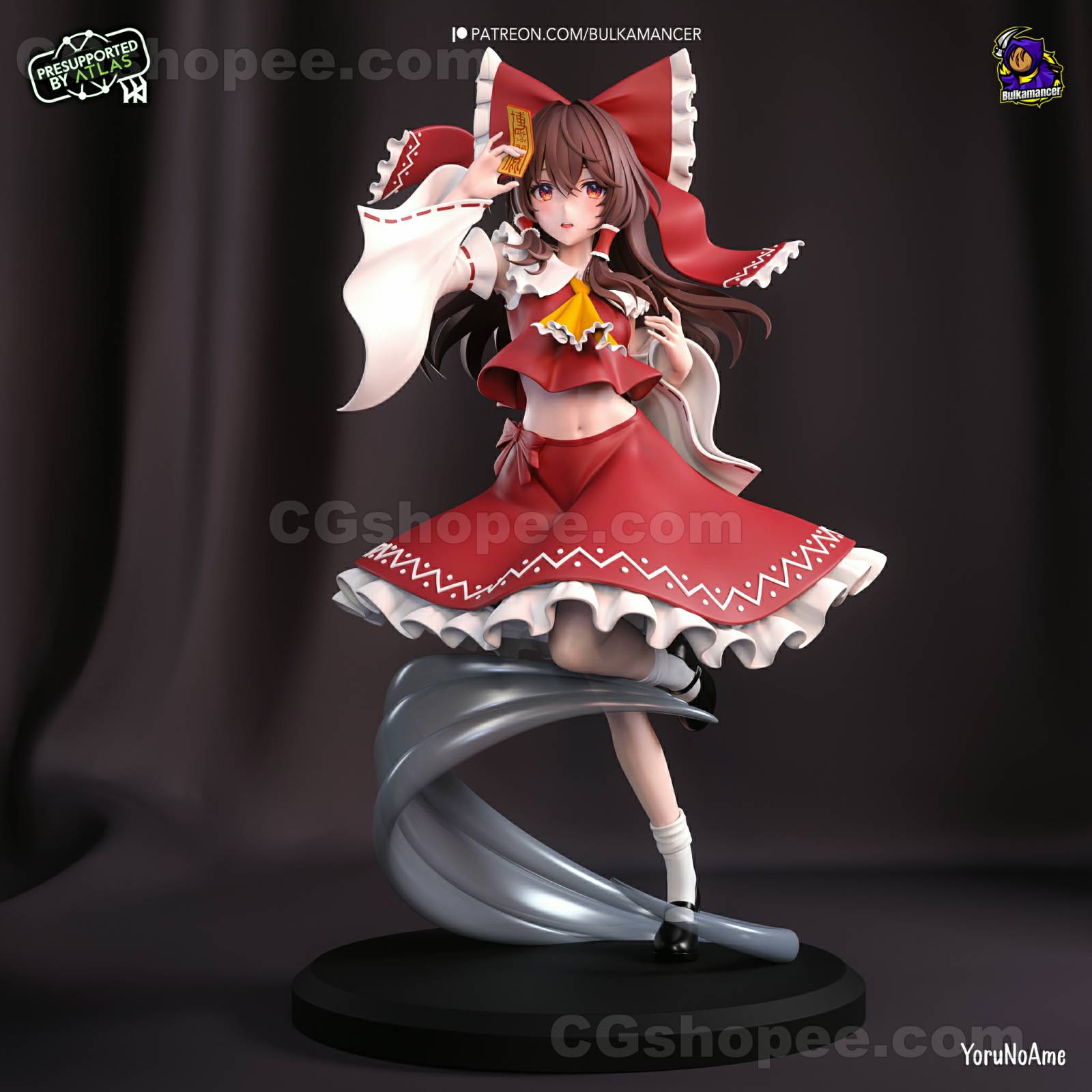 图片[2]|Reimu - Touhou Project – 3D PRINTABLE Figure STL - cgshopee|cgshopee