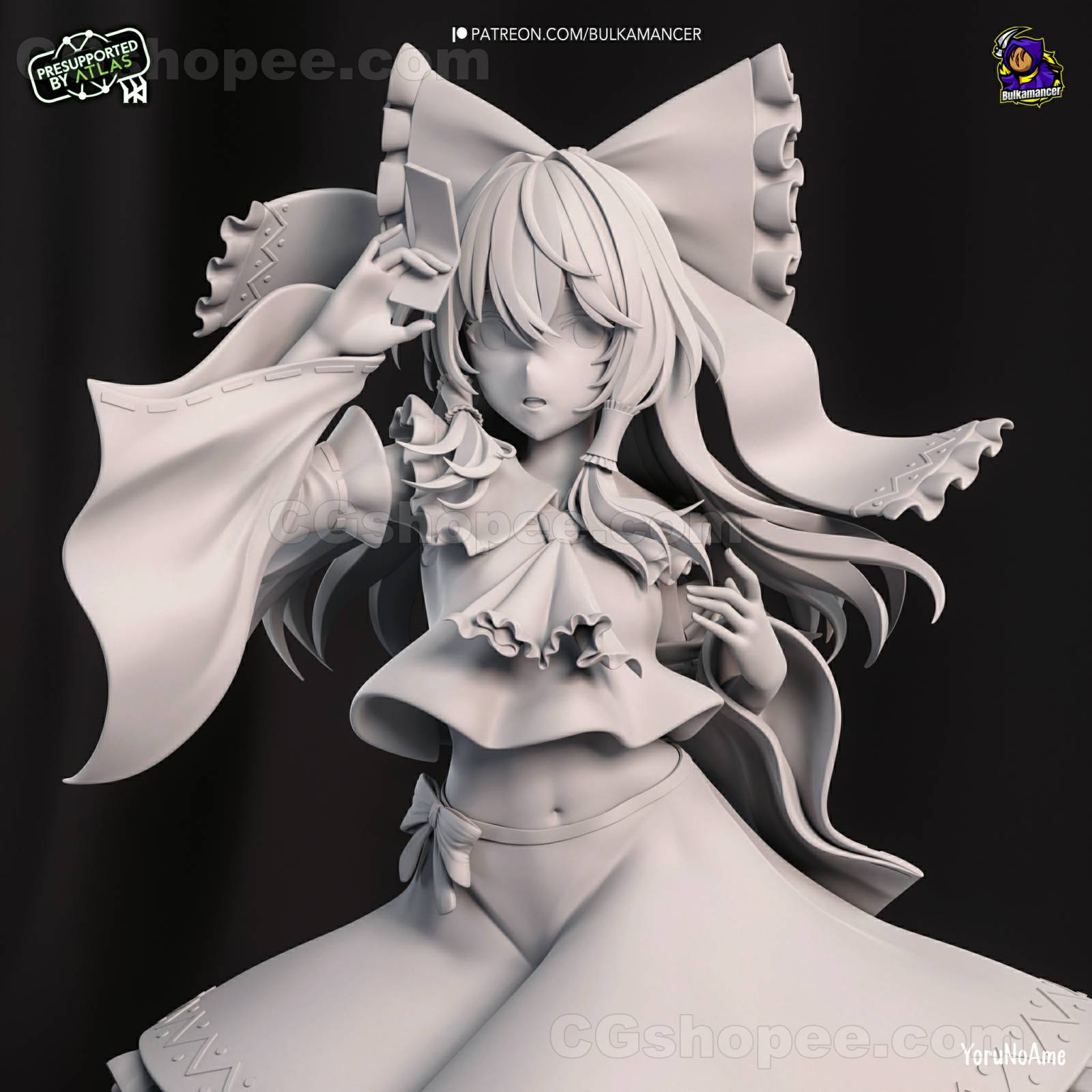 图片[7]|Reimu - Touhou Project – 3D PRINTABLE Figure STL - cgshopee|cgshopee