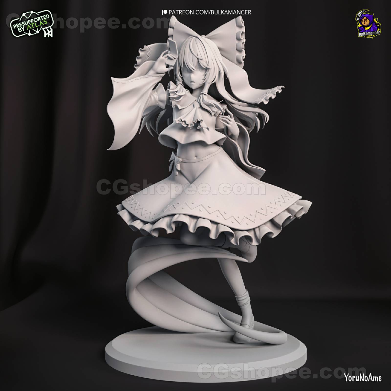 图片[8]|Reimu - Touhou Project – 3D PRINTABLE Figure STL - cgshopee|cgshopee